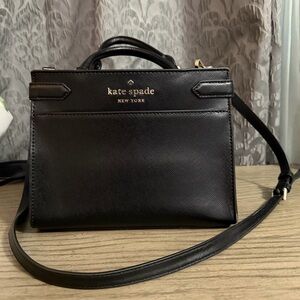 Kate Spade Staci Small Satchel In Black